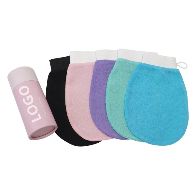 Exfoliating Glove Exfoliator Mitt Body Scrub Viscose Fiber Body Scrubber Glove Korean Deep Mitt Exfoliating for Bath and Shower