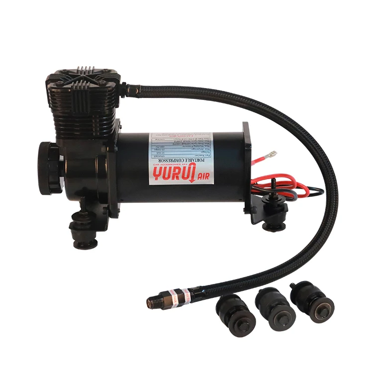 DC12V Universal air tools low noise 58dB metal horn compressor heavy truck air brake suspensiopn pump