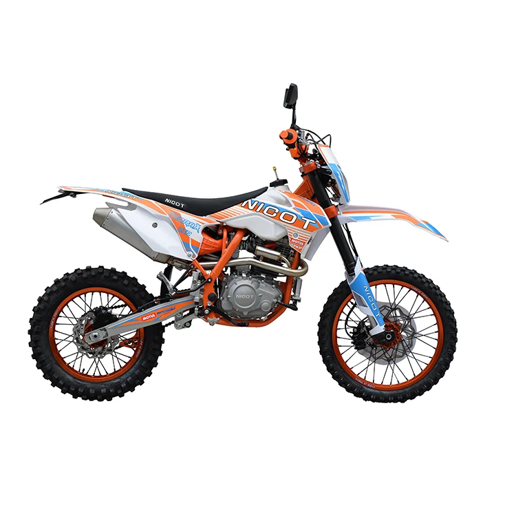 Nicot Gas Dirt Bike Euduro Motorcycles Loncin RE250 Engine Moto De Cross Motocross Gasoline