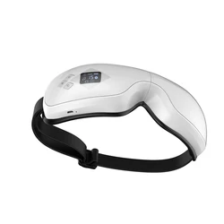 Amazon High quality eye care high frequency beauty led Bluetoothing electric heat smart eye massager with heat compression