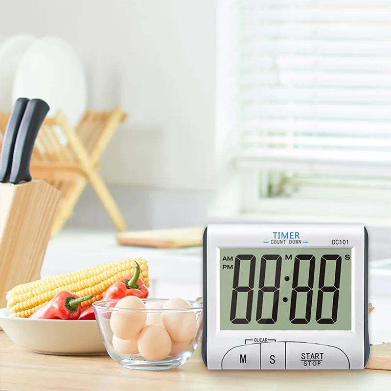 Temperature Household Cooking Digital Clock Kitchen Timer With Temperature Sensor