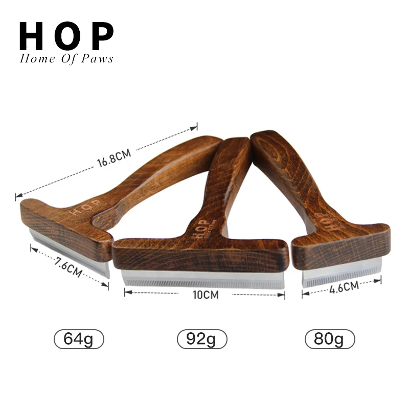 Professional Custom Pet Wooden Grooming Tools with Slicker Brushes Deshedding Dematting Comb Nail Clippers Dog Self Cleaning Kit