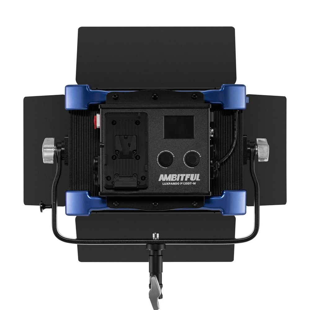 AMBITFUL P120DT-W Professional LED Video Light 90W Bi-Color 2800K-5600K CRI97+TLCI99 0 Noise for News Interview Video Shooting