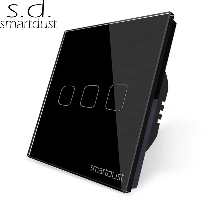 Умная Европейская светодиодная лампочка Smartdust Tuya электронная сенсорная с регулируемой яркостью без вспышки Wi-Fi переключатель регулировкой