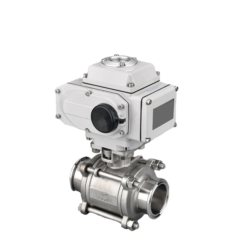 DN32 2 Way SS 24v 220v Электронный привод с шаровой резьбой моторизованным управлением 3 шт. клапан