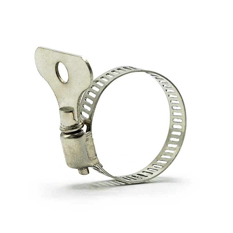 High Torque Solid Plastic Handle Butterfly Slot Galvanized Steel Tube Hose Clamp Lever Lock