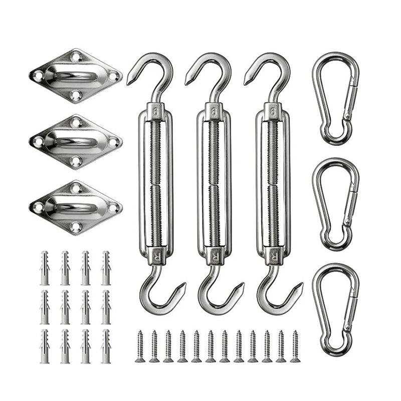 Marine Hardware Rigging 304 Stainless Steel Installation Accessories Wire Rope Coated Cable Sun Shade Sail