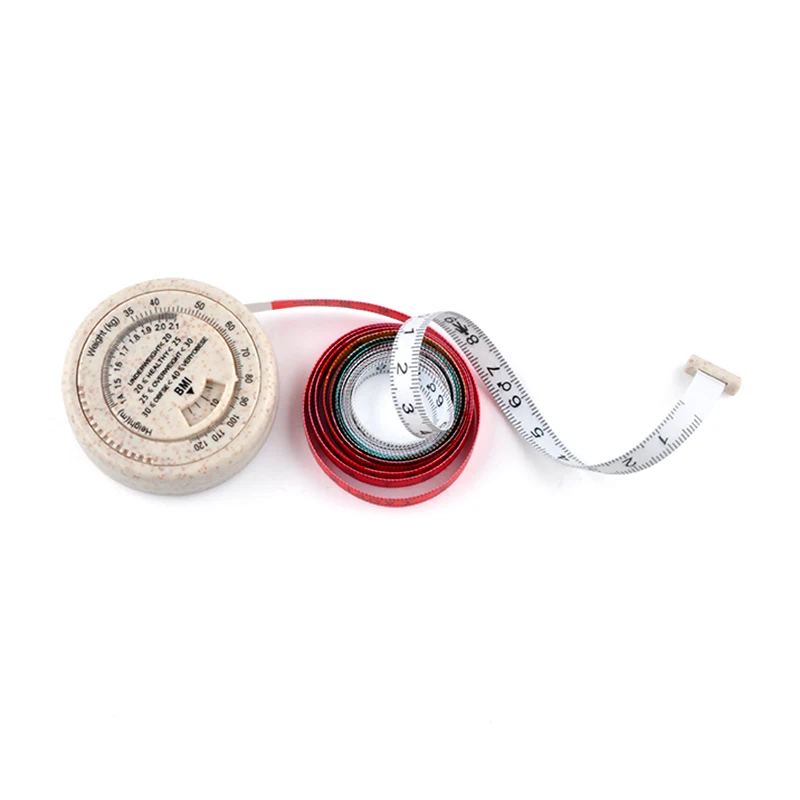 Wintape 2023 Degradable BMI Measuring Tape Body Health Calculator Weight Loss Fitness Tool measure tape plastic