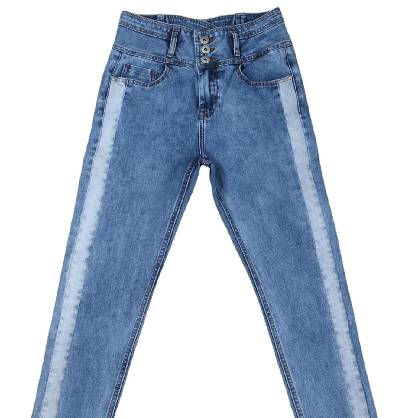 Dualfx 4 way stretch cotton spandex jeans denim fabric for skinny leggings