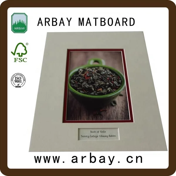 Acid free uncut and pre-cut multi opening paper frame mat for picture digital photo frame