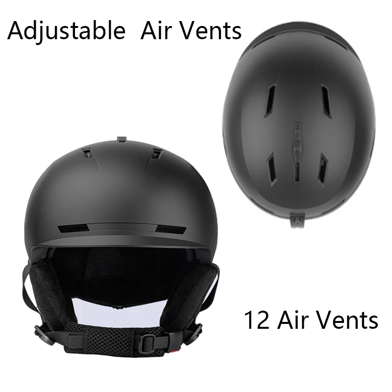 ABS+PC Shell with EPS Foam Protective Snowboard Helmets for Men Women and Youth