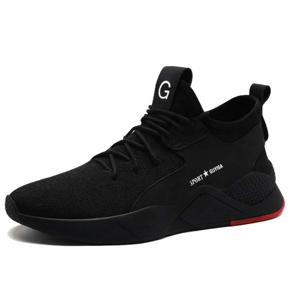 Мужские защитные рабочие ботинки со стальным носком, рабочие ботинки, неразрушаемые легкие кроссовки