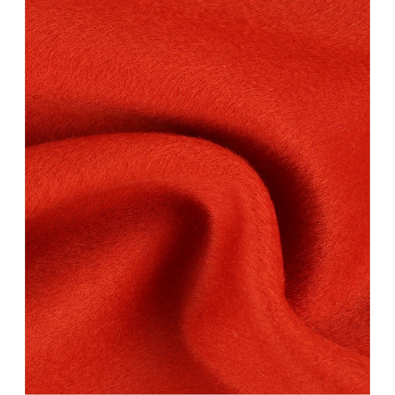 Double-faced woolen fabric high quality 10 cashmere 90 australasian wool fabric for winter coat