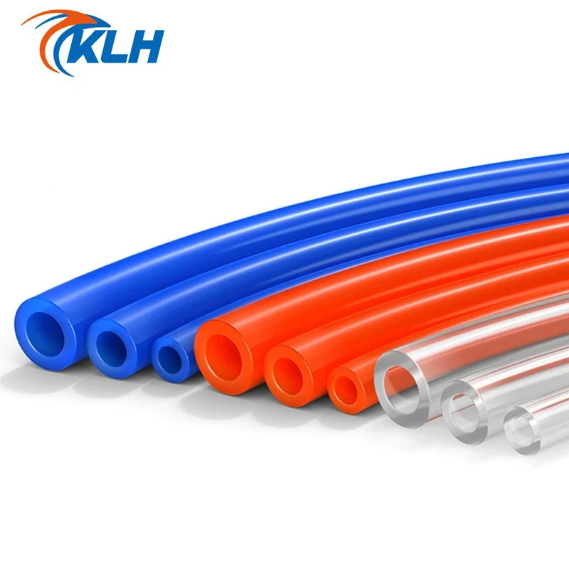 Air Tubing Pneumatic Pipe Tube Hose OD 8mm 10mm 12mm ID 5mm 6.5mm 8mm Transparent Blue Red PU Air Gas Pipe Hose