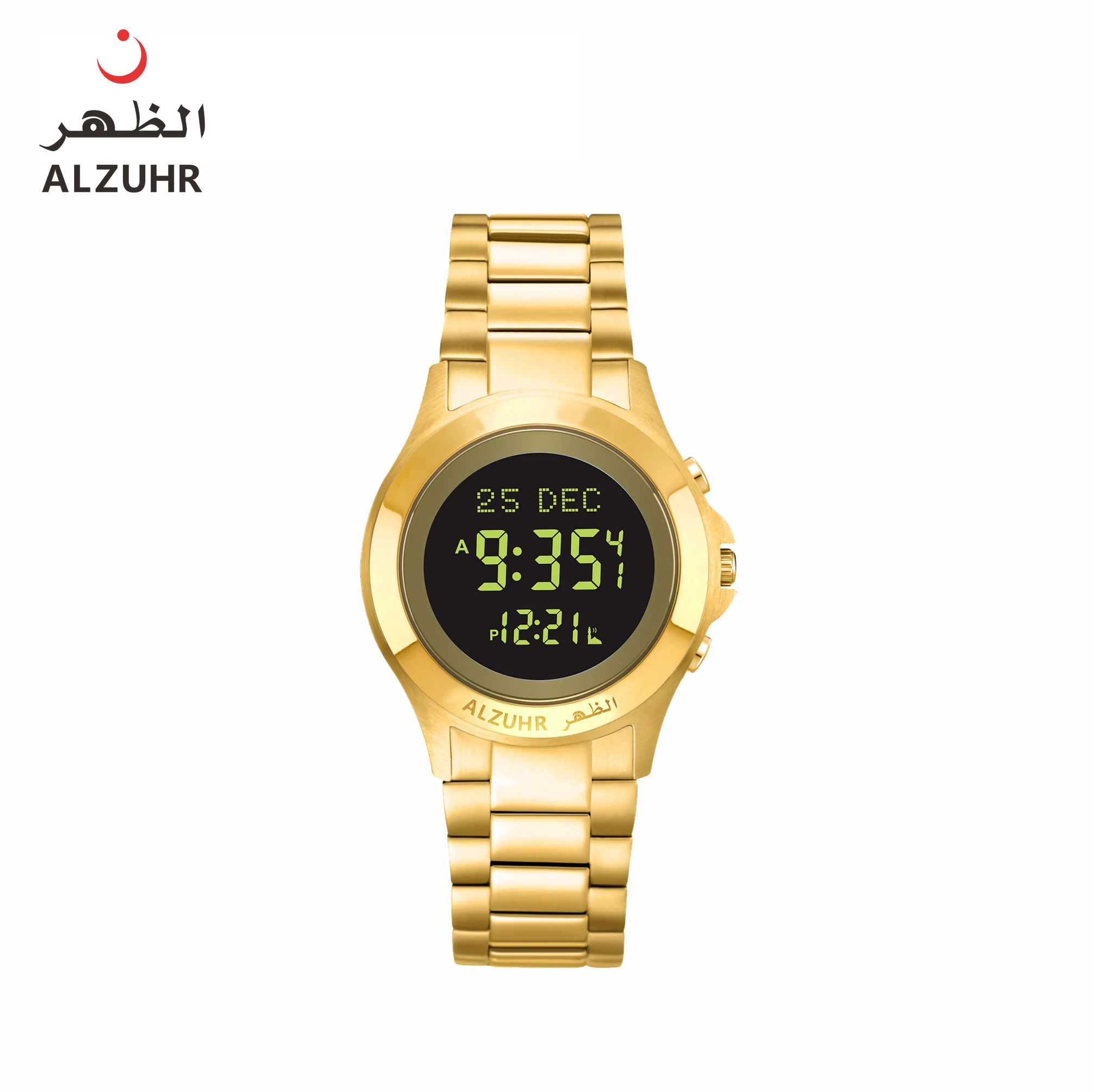 Best Selling Timeless Classic Guangzhou Watch Market Islamic Auto-Qibla Men Watch With Arabic Dial