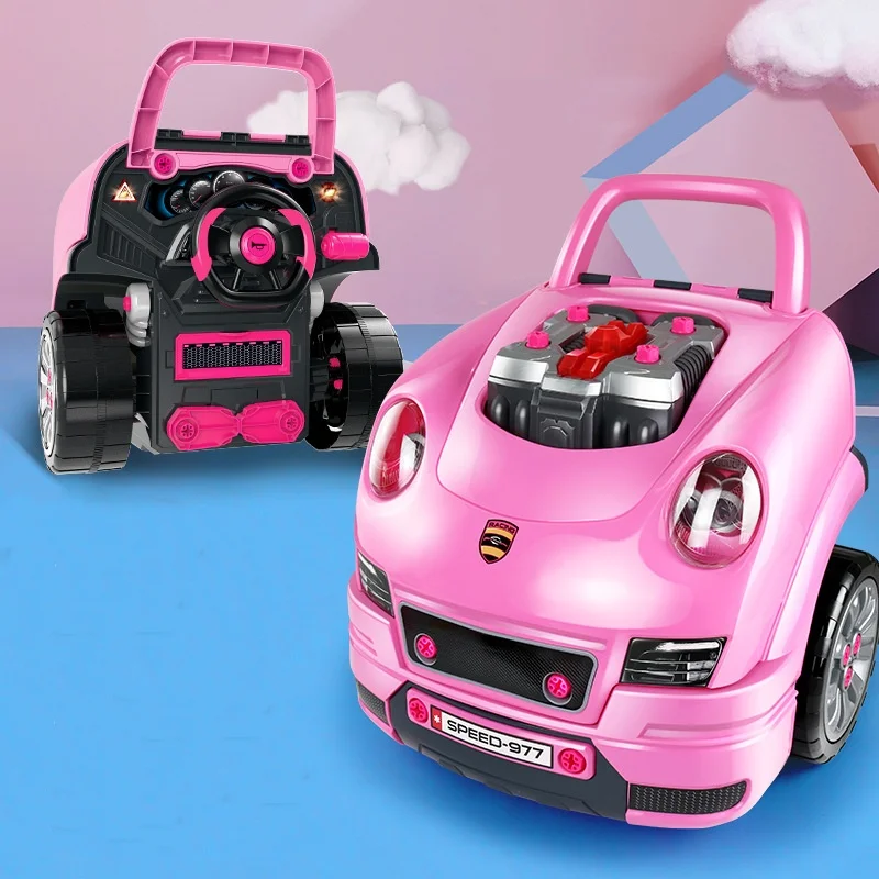 SongYi Remote Control Electric Engine Workshop Repair Disassembly Motor Master Toys Assembly RC Cars Head For Kids Children Toys
