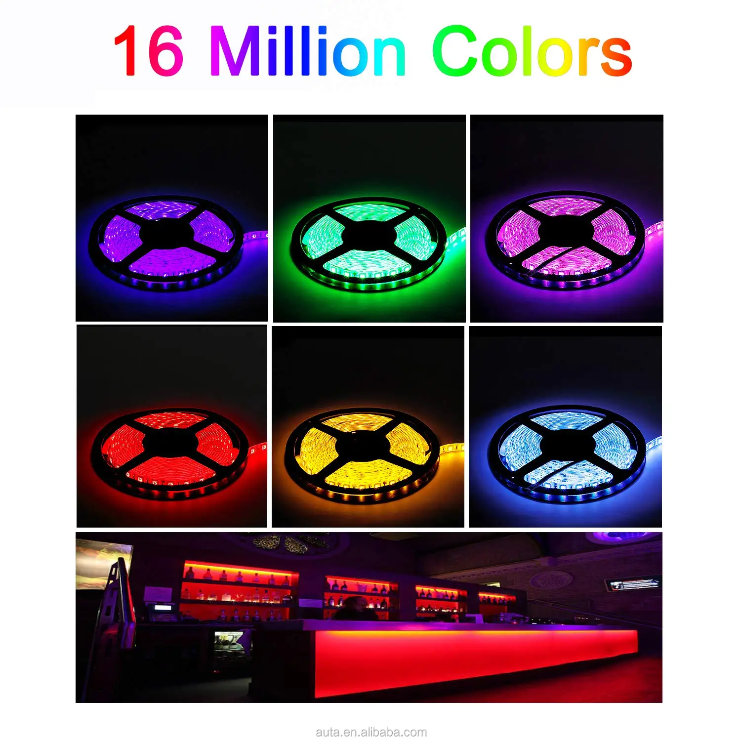 Светодиодная лента RGB 24 клавиши 5050 фута 5 м 30