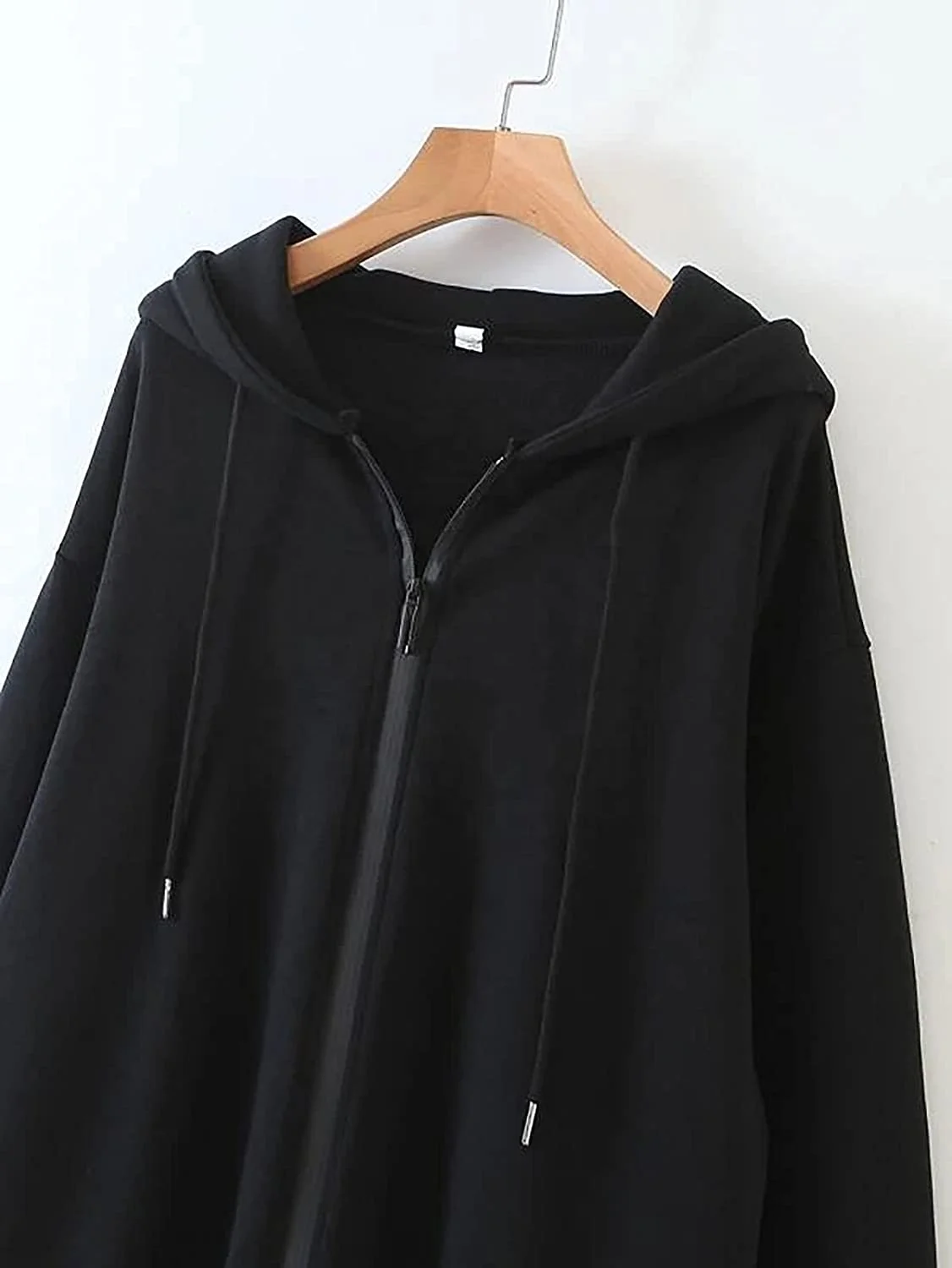 Black Zipper Hoodie