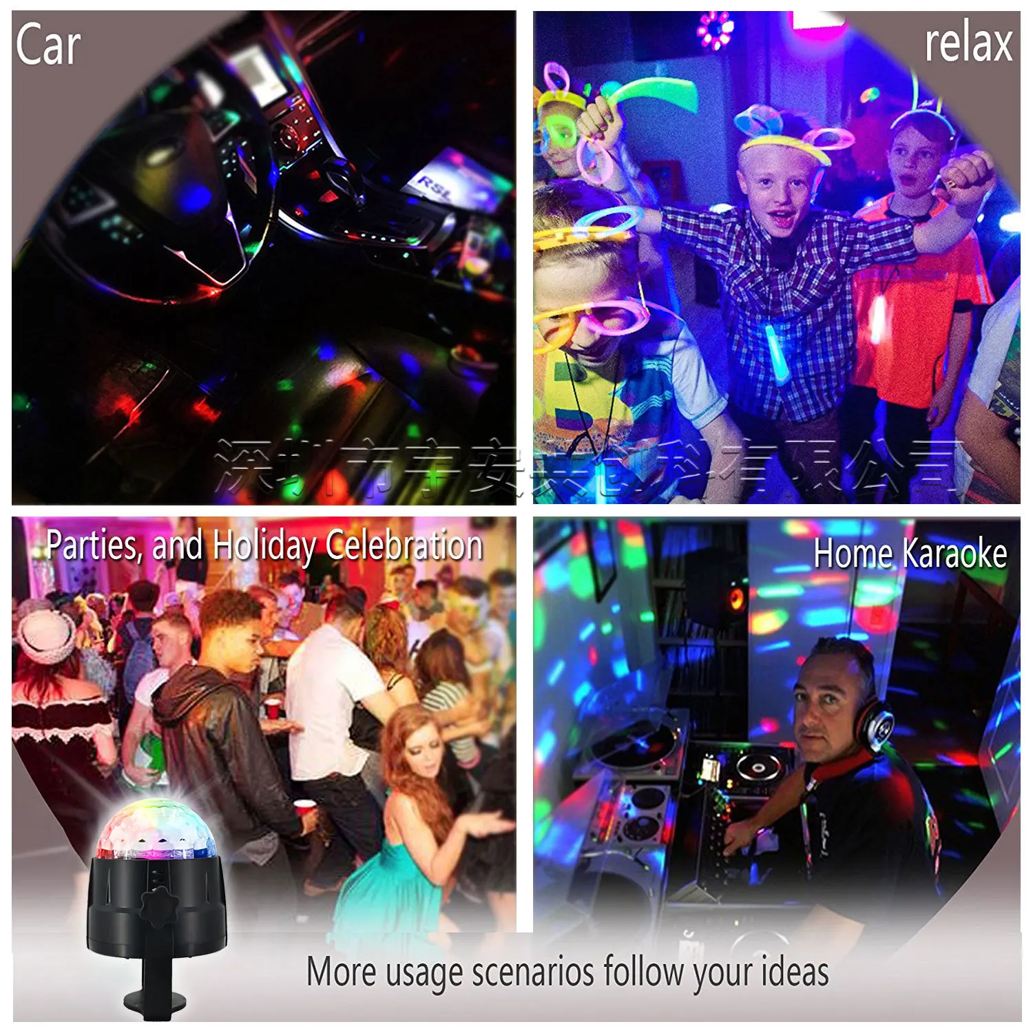 Ylshine Laser Show 3d Light Stage RGB Led Stage Lights  For Dj Disco Party Club Stage Light Led