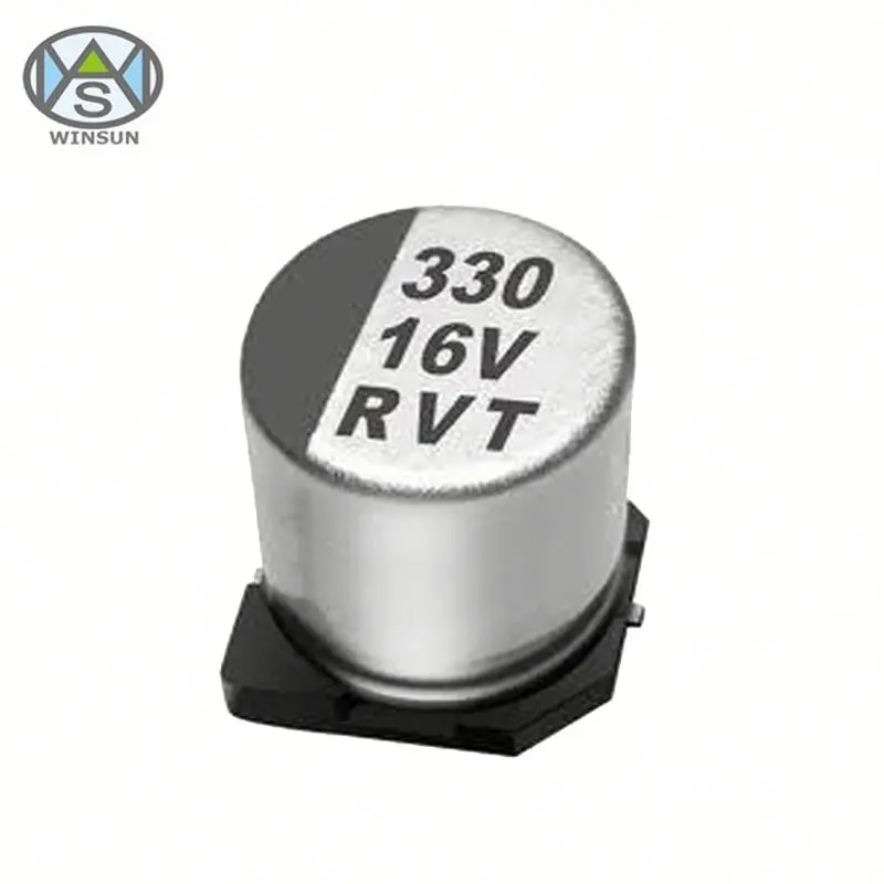 High Cost Performance 100uF 6.3V 5* 5.4 mm Surface Mount SMD / SMT Aluminum Electrolytic Capacitor