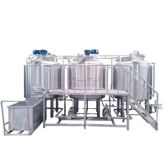 500L 5HL 4BBL SUS electrical manual Three vessel small turkey beer brew equipment brewing machine making beer