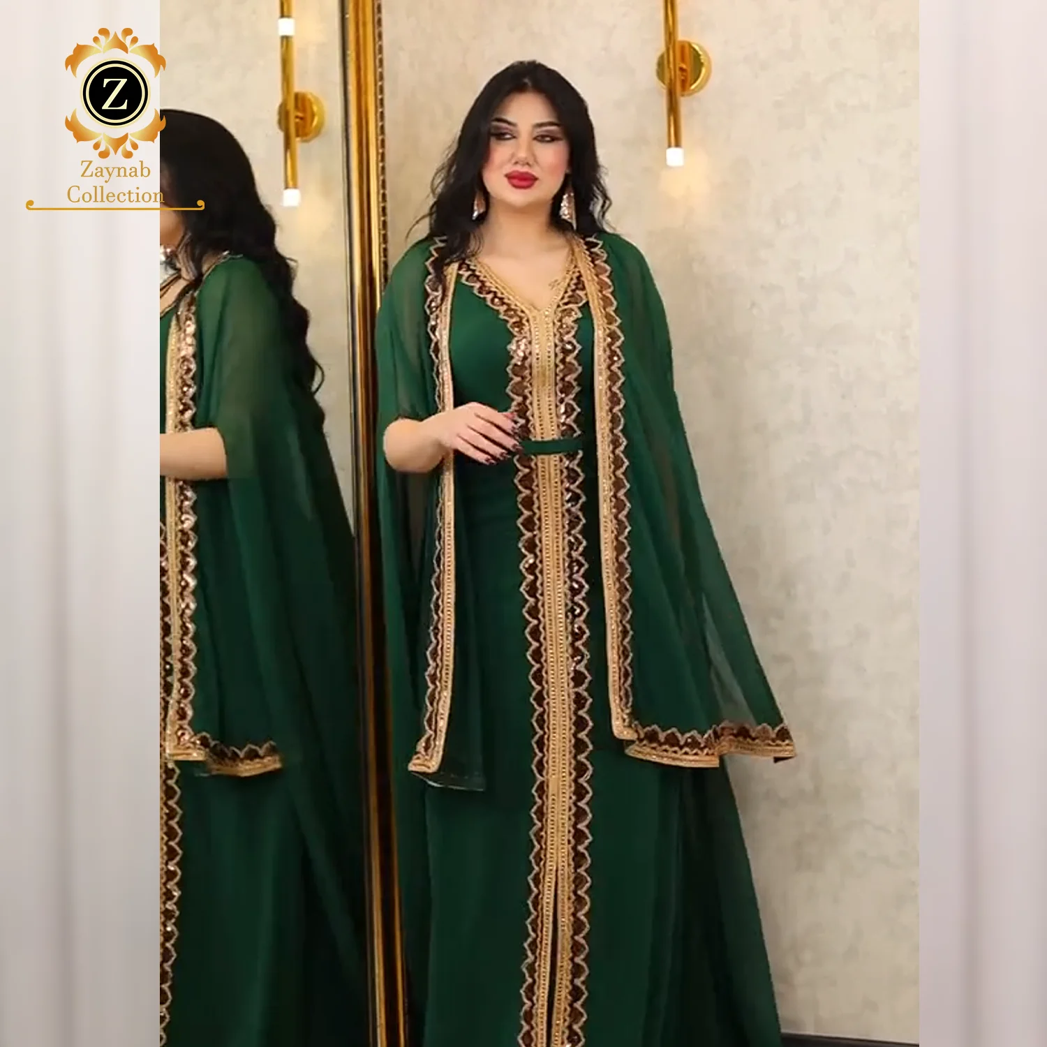 Zaynab Luxury Abaya Wholesale Dubai Black Abayas Saudi Arabia Designs Women Muslim Dress Turkey Jalabiya Jalabiya Evening Dress