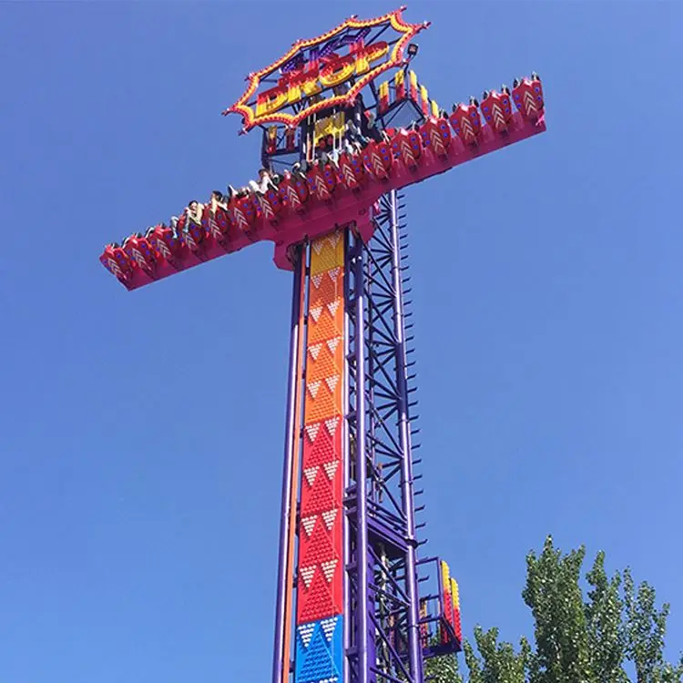 High quality thrill rides amusement park drop tower rides for sale