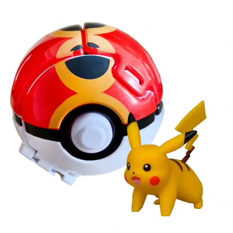 Flip Pet Blast Poke-Ball Poke mon Action Doll Transforming Toy Jenny Turtle Little Fire Dragon Kid Gift
