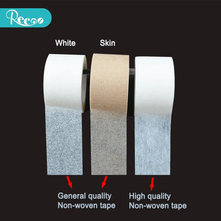  Нетканый/шелк/хлопок/полиэтилен медицинский пластырь Микропористая лента