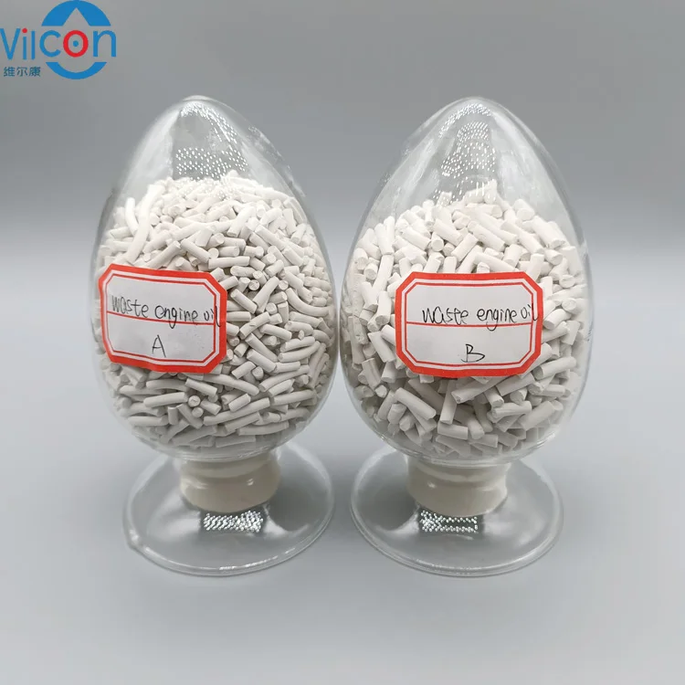 Waste engine oil recycle to diesel oil catalyst