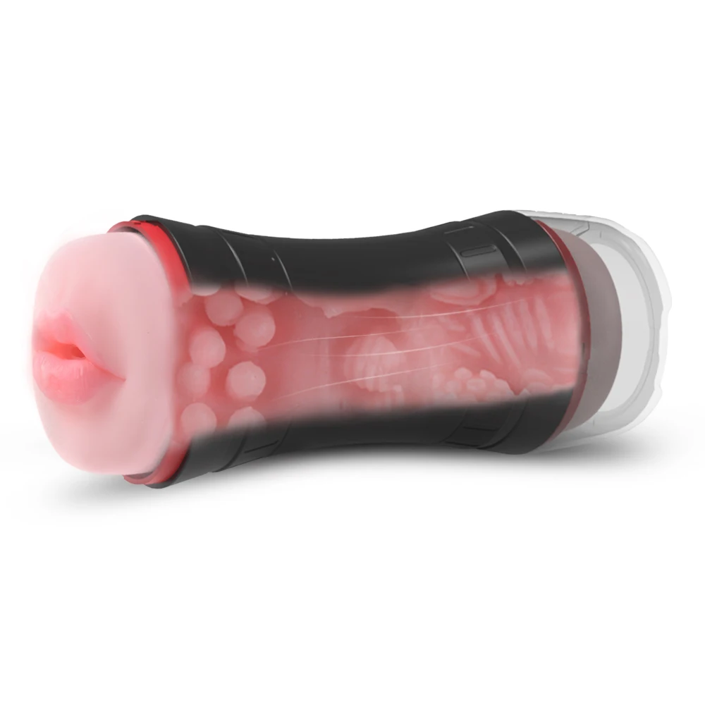 Hot Sale TPE Masturbator Cup Quality xx.video.xx full video Oral Sex Toy Deep Throat Vagina Sex Vibration Electric Bag