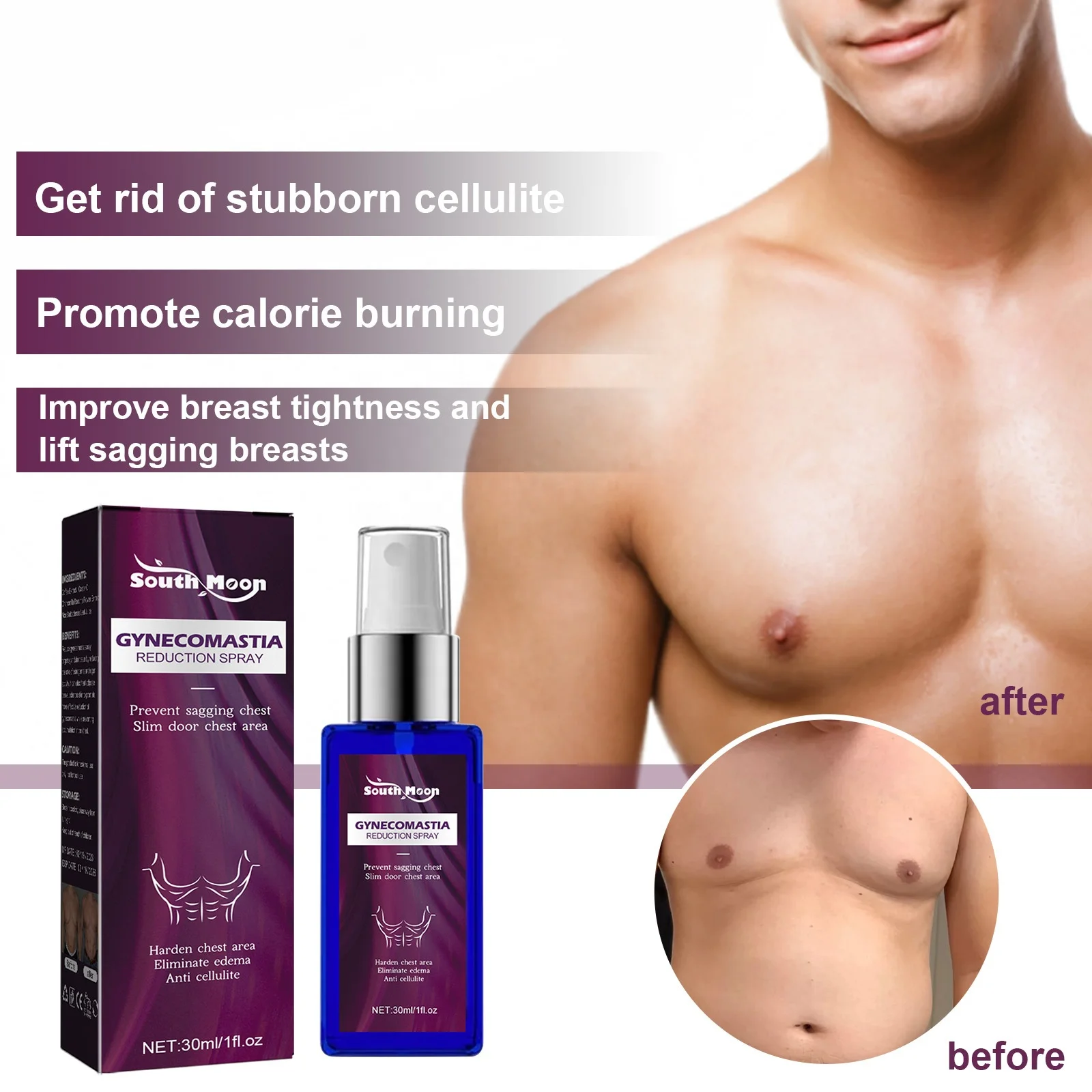 Organic Tightening Cream Breast Slimming Cream Reduction Treat Gynecomastia cream