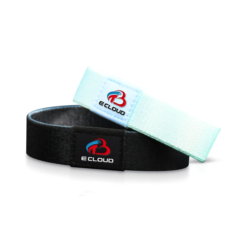 Регулируемый полиэстеровый rfid эластичный фестивальный NFC-браслет Ntag213 моющийся тканый браслет