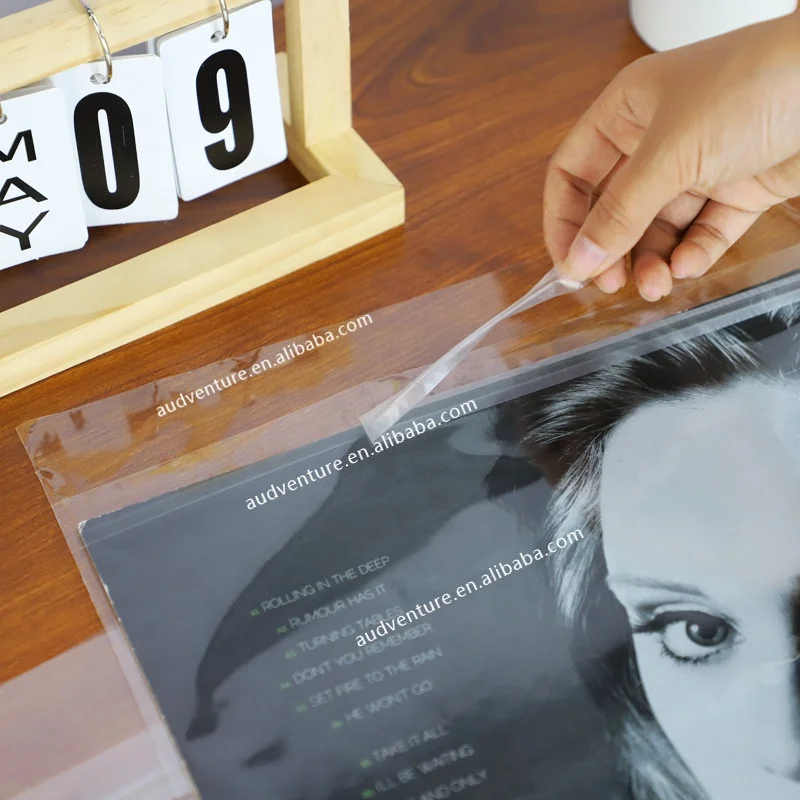 transparent clear vinyl record album sleeves LP records outer sleeves for turntable player lover