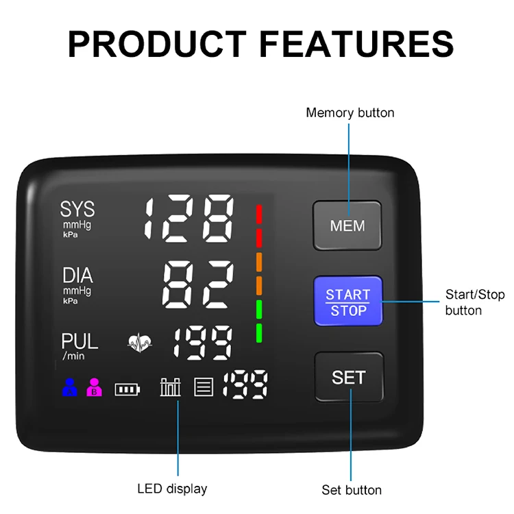 Hot Sale 2021 High Quality Medical Alphagomed Heart Monitor And Blood Pressure Monitor Manufacturer Supply