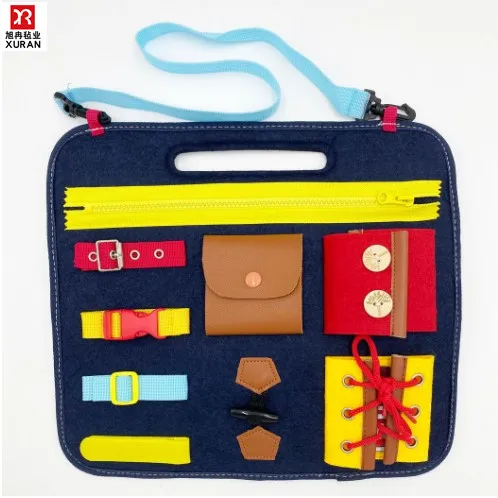 Montessori Early Educational Travel Basic Skills Activity Toy Felt board Felt Busy