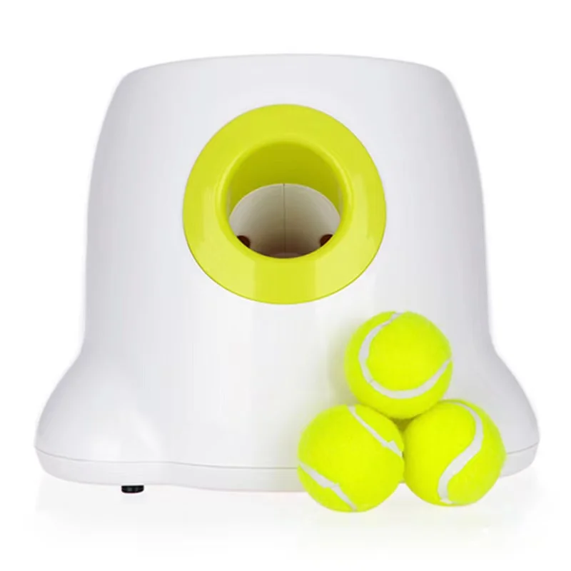 A400 New Arrival Dog pet toys Tennis Launcher Automatic throwing machine pet Ball throw Section emission with 3 balls