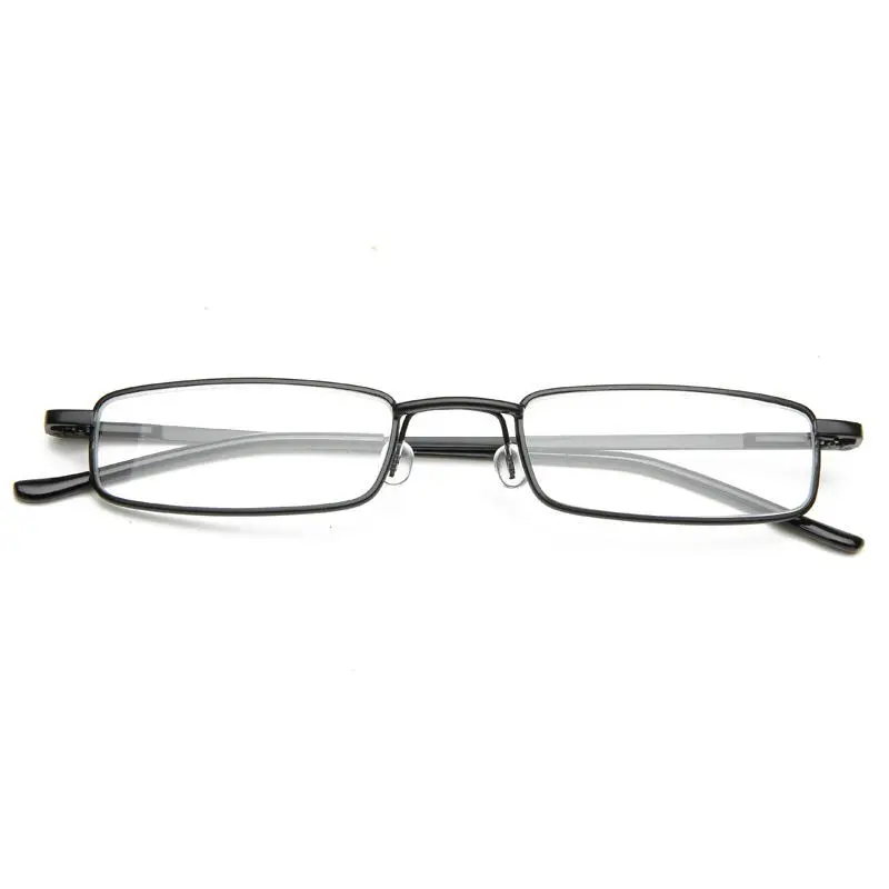 Exquisite wholesale metal spring hinge reading glasses portable presbyopia glasses with case