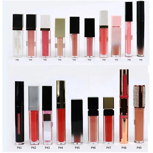 Wholesale  Lip Gloss Supplier DIY Lip Gloss Tube Custom Logo Glossy Matte Lip Gloss Lipstick Liquid