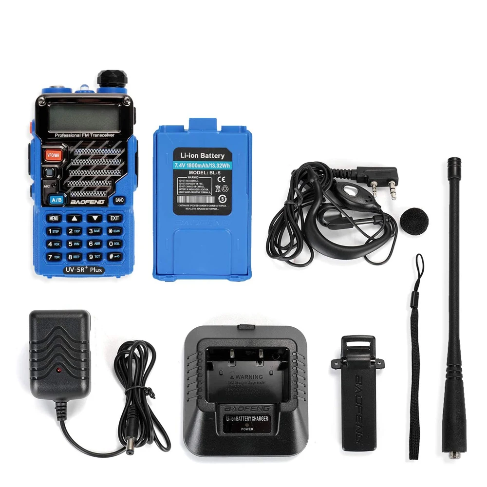 Baofeng оригинальный UV5R + плюс иди и болтай Walkie Talkie “иди Dual Band BF UV-5R двухстороннее радио Pofung UV