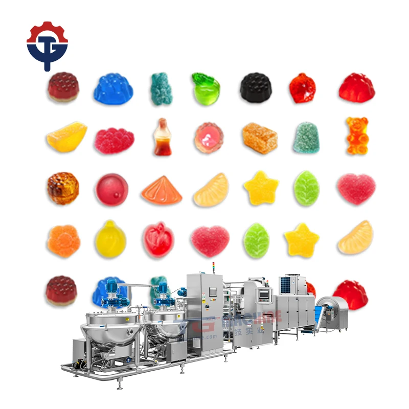 Tailored Fully Automatic Jelly Cube Candy Production Line with Food Grade Material