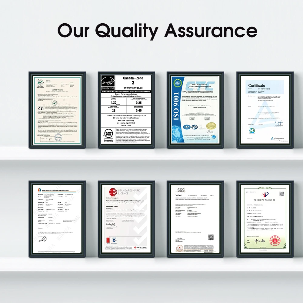 CASALANDER Custom Commercial Windows High End Large Tempered Glass Aluminium System Windows Glass Casement