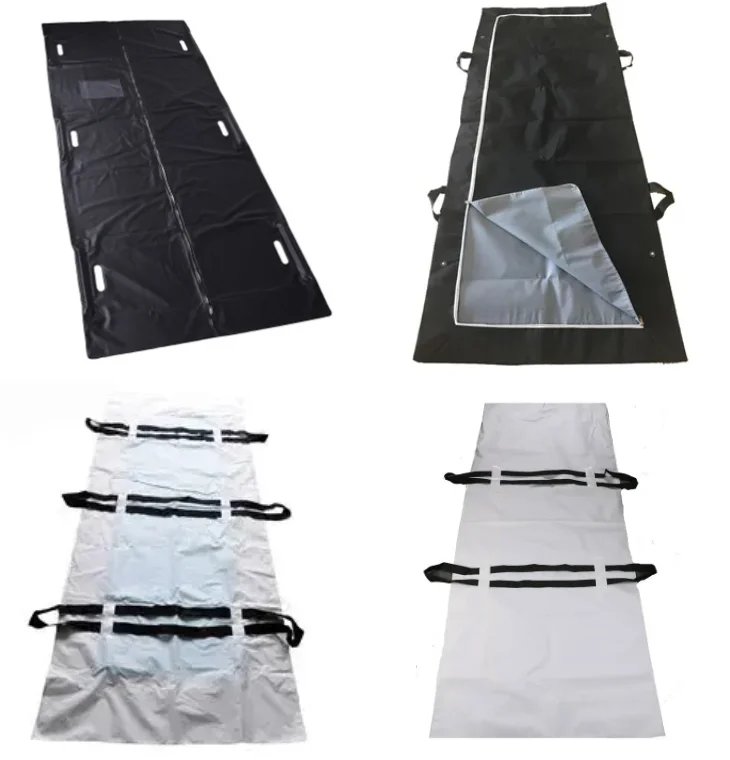 Heavy-Duty Waterproof Funeral Coffin Disposable Adult Body Bag with Built-In Handle for Hospital Use