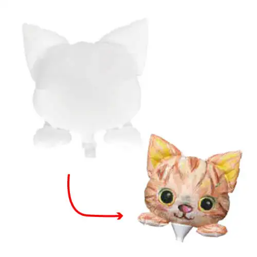 
Colorful children creative drawing animal foil dog balloon 6inch 