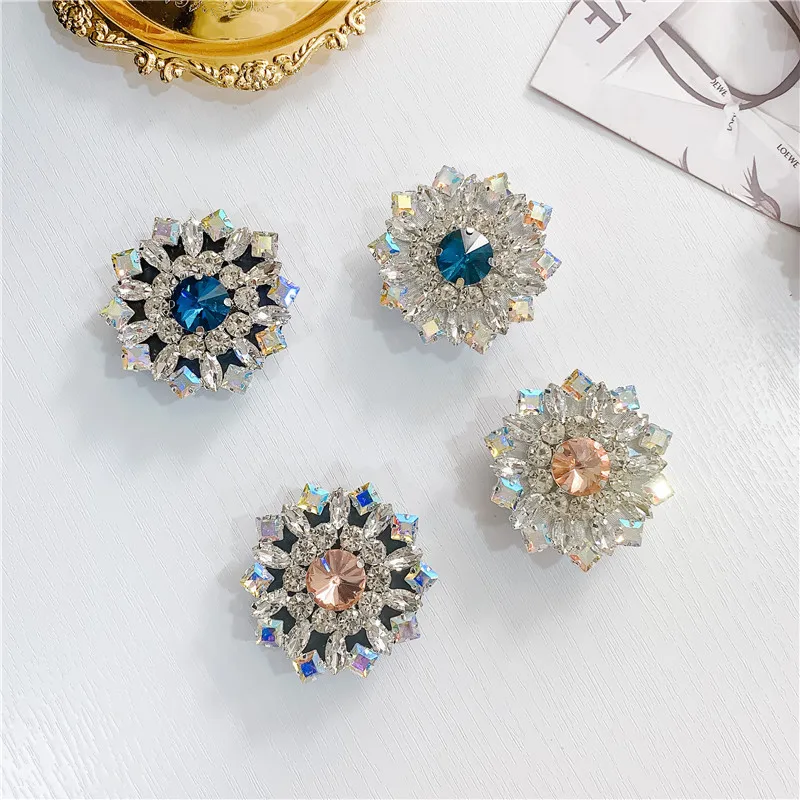  Wholesale Bling Diamond Pearl Phone Ring Holder Socket For iPhone Rhinestone Smartphone