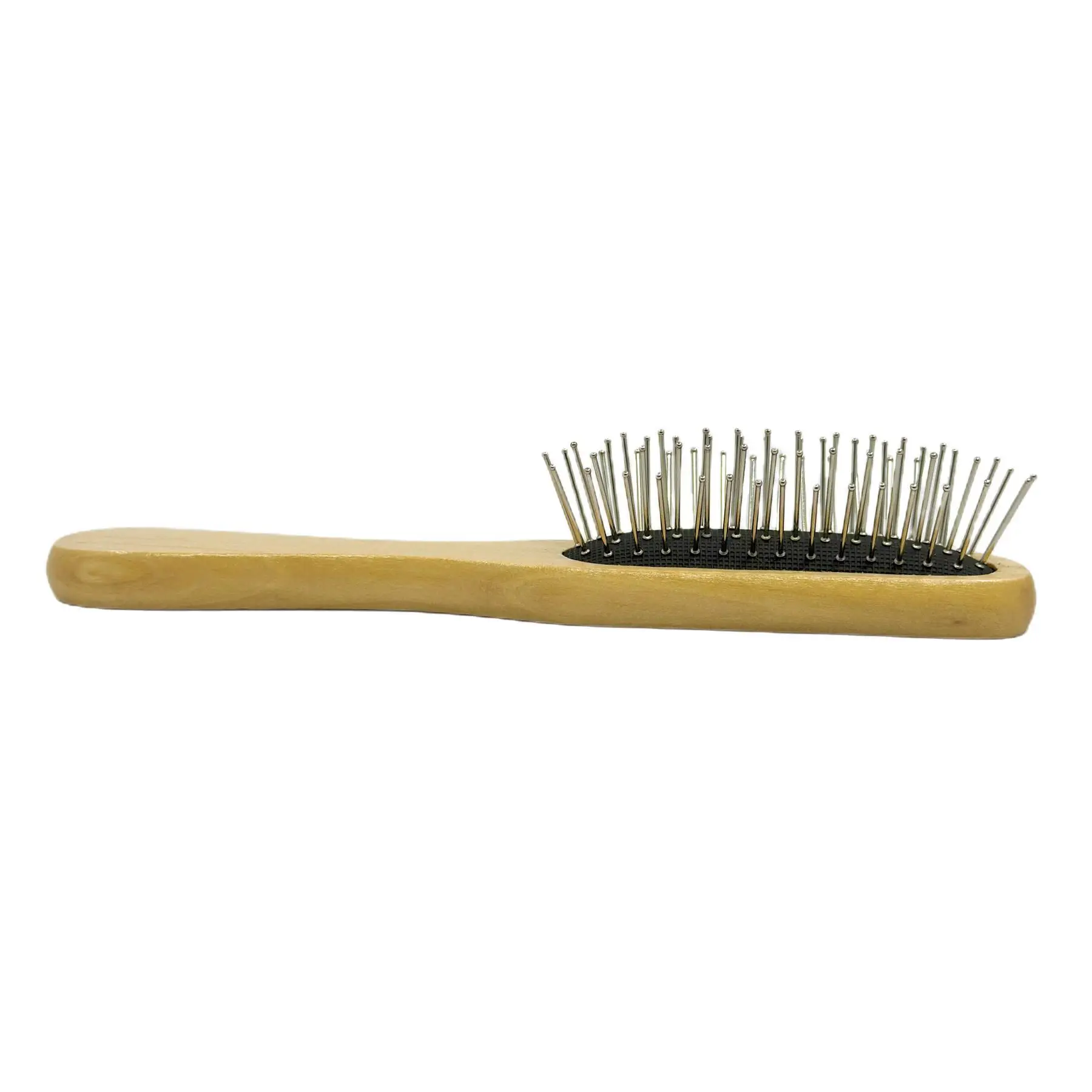 Hair Brush High Quality Stainless Steel Wooden Promotional Wooden Hair Brush Massage Comb