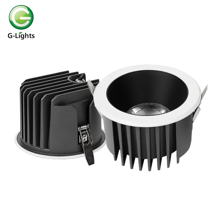 G-lights Indoor Recessed Three Color Temperatures Dimmable 10w 15w Downlight Round Led Down Light