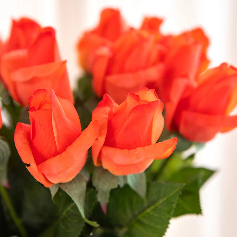 Flower artificial rose bouquet flores artificiales roses flowers artificial Decorative Fake latex real touch artificial rose