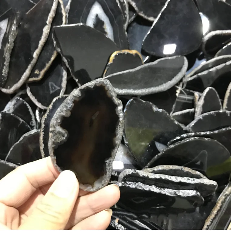 Wholesale agate slice natural crystal little size agate slices for jewelry making