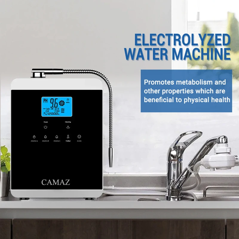 CAMAZ portable japan 11.5 ph alkaline water ionizer system electric white pure water ionizer machine